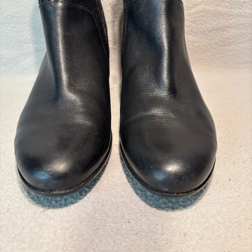 Ecco Alliston black women’s heeled ankle boots EU size 42 side zipper